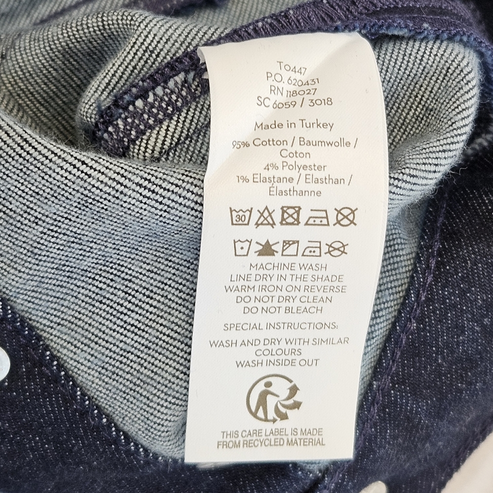 Boden Denim Sailor Wide Leg High Rise Dark Jeans, Women US 8R, New With Tags NWT - Picture 9 of 16
